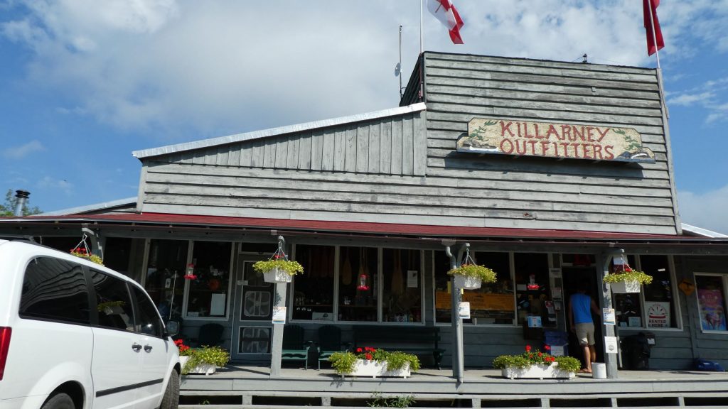 picture of the front of the store at Killarney Outfitters