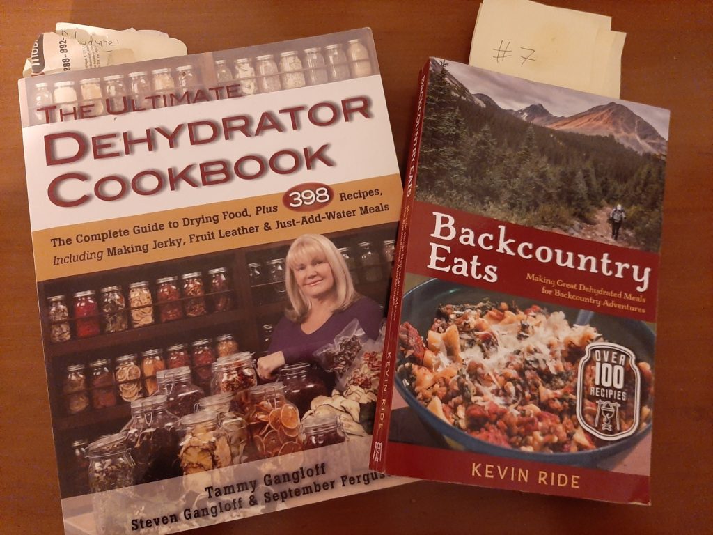 picture of two backcountry camping cookbooks
