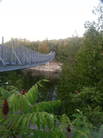 picture of the suspension bridge at ferris provincial park