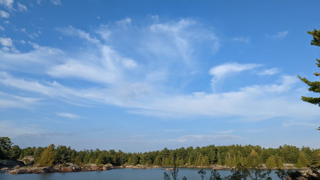 picture of backcountry camping in Ontario Parks safely, and comfortably