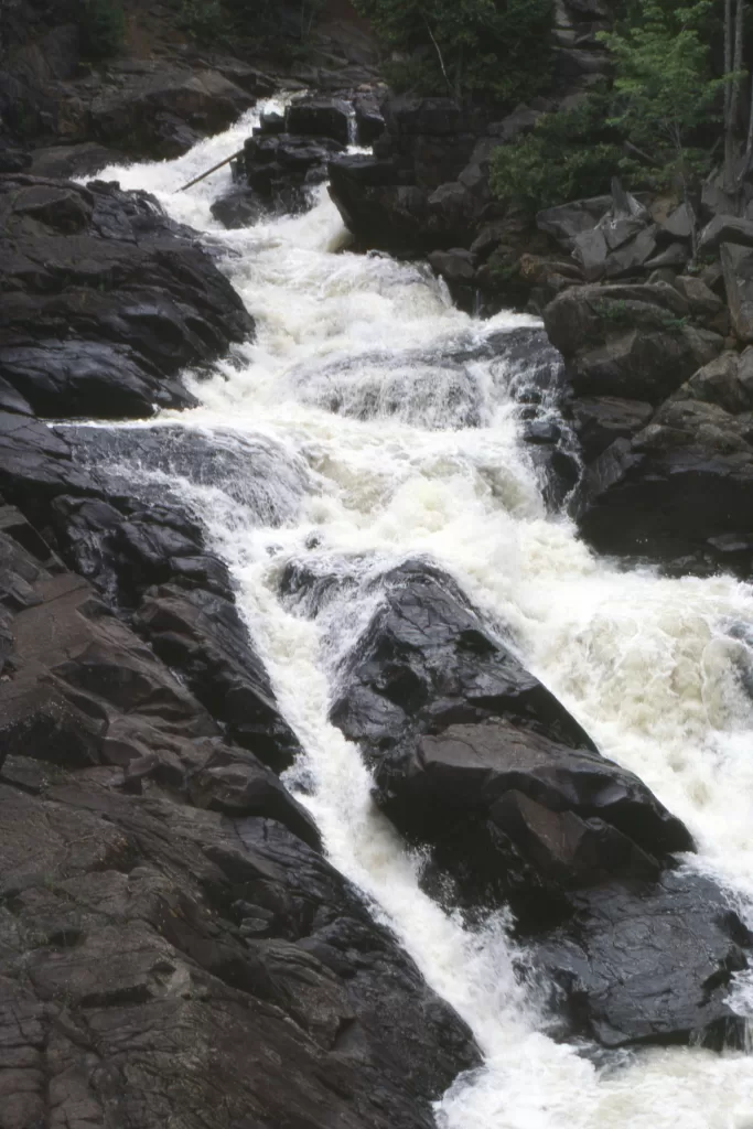 picture of river rapids in Algonquin Highlands, Ontario, Canada